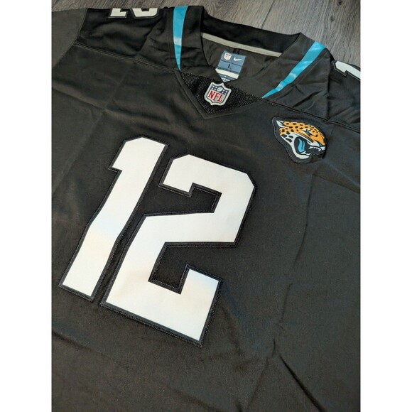 Travis Hunter #12 BLACK Jacksonville Jaguars Stitched Football Jersey Large - Picture 3 of 4